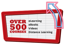 Over 500 courses available including eLearning, eBooks, videos and distance learning